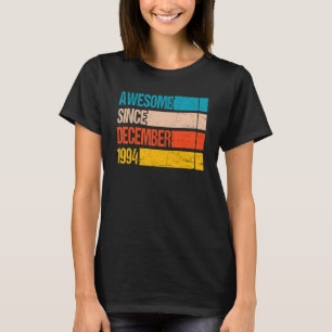 Vintage Streifenfarbe Phantastisch seit Dezember 1 T-Shirt