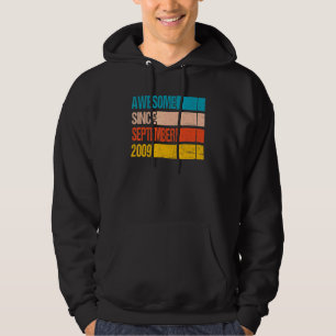 Vintage Streifenfarbe Phantastisch seit September  Hoodie