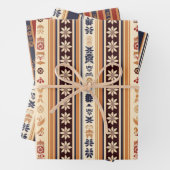 Vintage Streifenmuster Weihnachten Geschenkpapier Set (Beispiel)