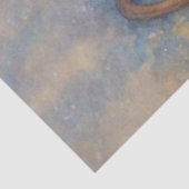 Vintage Strickmaus Rustikale Winterdämmerung Seidenpapier (Ausschnitt)