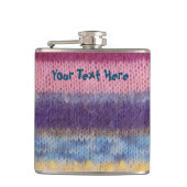 Vintage Strickmuster Flachmann (Vorderseite)