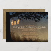 Vintage String Lights Bridal Dusche Einladungen (Vorne/Hinten)