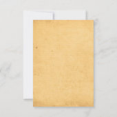 Vintage String Lights Rustic Tree Wedding RSVP Karte (Rückseite)