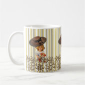 Vintage Strip-Tasse Kaffeetasse (Links)