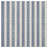 Vintage Stripe & Tiny Stars Blau & Weiß ID1306 Stoff (Muster)