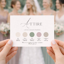 Vintage Stripe Wedding Attire Card Einladung