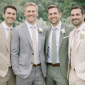 Vintage Stripe Wedding Attire Card Einladung