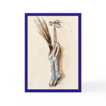 Vintage Strümpfe - Weihnachtskarte