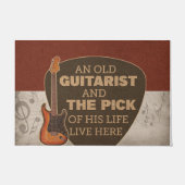 Vintage Studiomatte, Maßgeschneiderte Gitarrenmatu Fußmatte (Vorderseite)