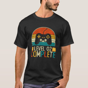 Vintage Stufe 2 Vollständiges Videospiel 2. Geburt T-Shirt