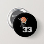 Vintage StuhlJersey Nummer 33 Nummer des Spielers Button (Vorne & Hinten)