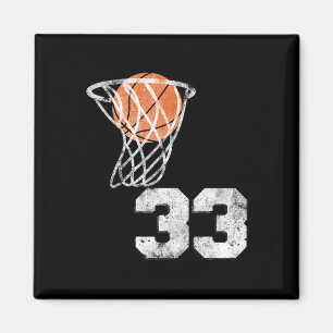 Vintage StuhlJersey Nummer 33 Nummer des Spielers Magnet
