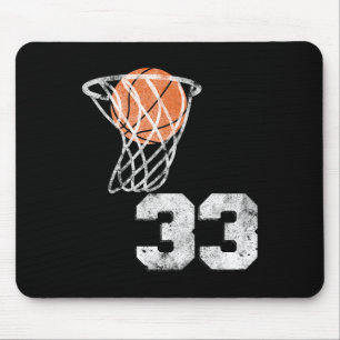 Vintage StuhlJersey Nummer 33 Nummer des Spielers Mousepad