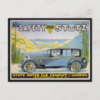 Vintage Stutz Car Advertisement, Indianapolis