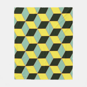vintage style 3D geometric seamless pattern with c Fleecedecke
