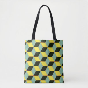 vintage style 3D geometric seamless pattern with c Tasche