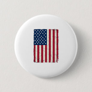 Vintage-Style Amerikanische Flagge Vektor-Shirt-De Button