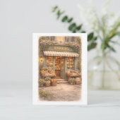 Vintage-Style Bakery Postkarte (Stehend Vorderseite)