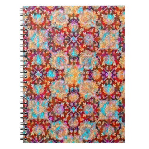 Vintage Style Barock Buntes Spiral Notizbuch Notizblock