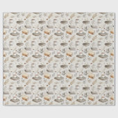 Vintage Style Book Lovers Geschenkpapier (Flach)