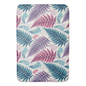 Vintage-style botanical fern leaves badematte (Vorderseite Vertikal)