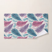 Vintage-style botanical fern leaves badhandtuch set (Handtuch)
