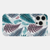 Vintage-style botanical fern leaves iPhone hülle (Rückseite (Horizontal))