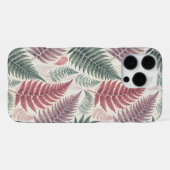 Vintage-style botanical fern leaves iPhone hülle (Rückseite (Horizontal))