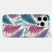 Vintage-style botanical fern leaves iPhone hülle (Rückseite (Horizontal))