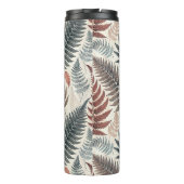 Vintage-style botanical fern leaves thermosbecher (Rückseite)