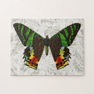 Vintage Style Bunter Schmetterling Puzzle