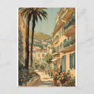 Vintage Style Cannes Französische Reise Aquarell Postkarte