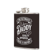 Vintage Style Daddy Approved-Flasche Flachmann (Links)