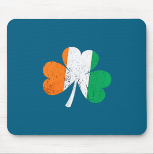 Vintage Style Distressed Irlandflagge, Irischer Sh Mousepad