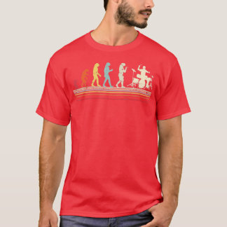 Vintage Style Drums Evolution Design Schlagzeuger T-Shirt