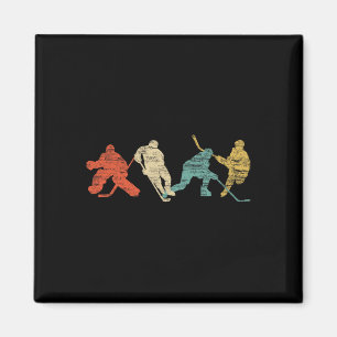 Vintage Style Eishockey Magnet