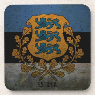 Vintage Style Estonia Cork Coaster! Untersetzer