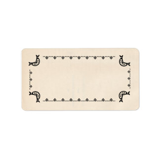 Vintage-Style Etiketten für Kräuter Adressaufkleber