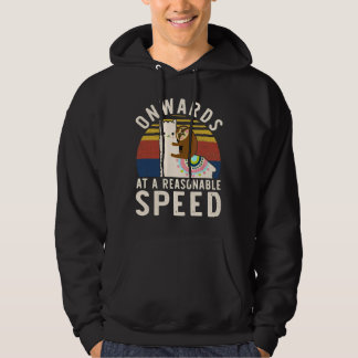 Vintage Style Faultier Reit Alpaka Lustiges Lama S Hoodie