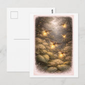 Vintage-Style Firefly Illustration Postkarte (Vorne/Hinten)