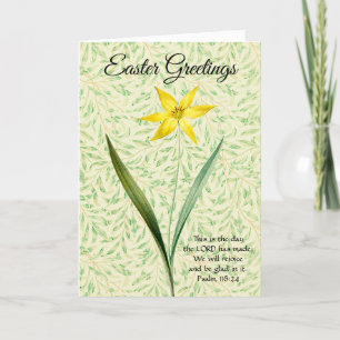 Vintage Style Frühlingsblumen Osternkarte mit Glau Dankeskarte