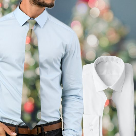 Vintage-style green red Christmas tree Krawatte