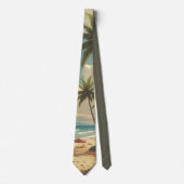 Vintage Style Hawaiian Travel Aloha From Hawaii Krawatte (Vorderseite)