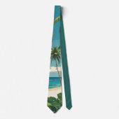 Vintage Style Hawaiian Travel Aloha From Hawaii Krawatte (Vorderseite)