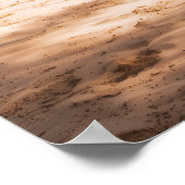 Vintage Style Hawaiian Travel Coast Sea Sunset Poster (Ecke)