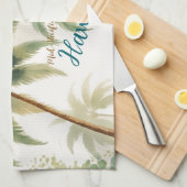 Vintage Style Hawaiian Travel Honolulu Geschirrtuch (Viertel Falte)