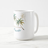 Vintage Style Hawaiian Travel Honolulu Kaffeetasse (VorderseiteRechts)