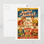 Vintage-Style Jacks Advertisement Postkarte (Vorne/Hinten)