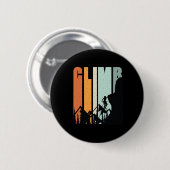 Vintage Style Klettern Retro Boulderen Steigen Button (Vorne & Hinten)
