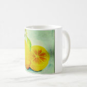 Vintage Style Lemons Kaffeetasse (VorderseiteRechts)